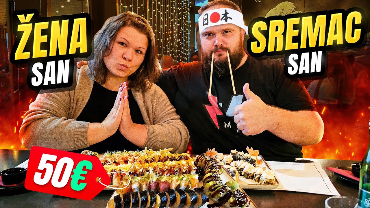 POJEO SAM 2kg SUŠI ROLNICA u JAPANSKOM RESTORANU ENTER !!!