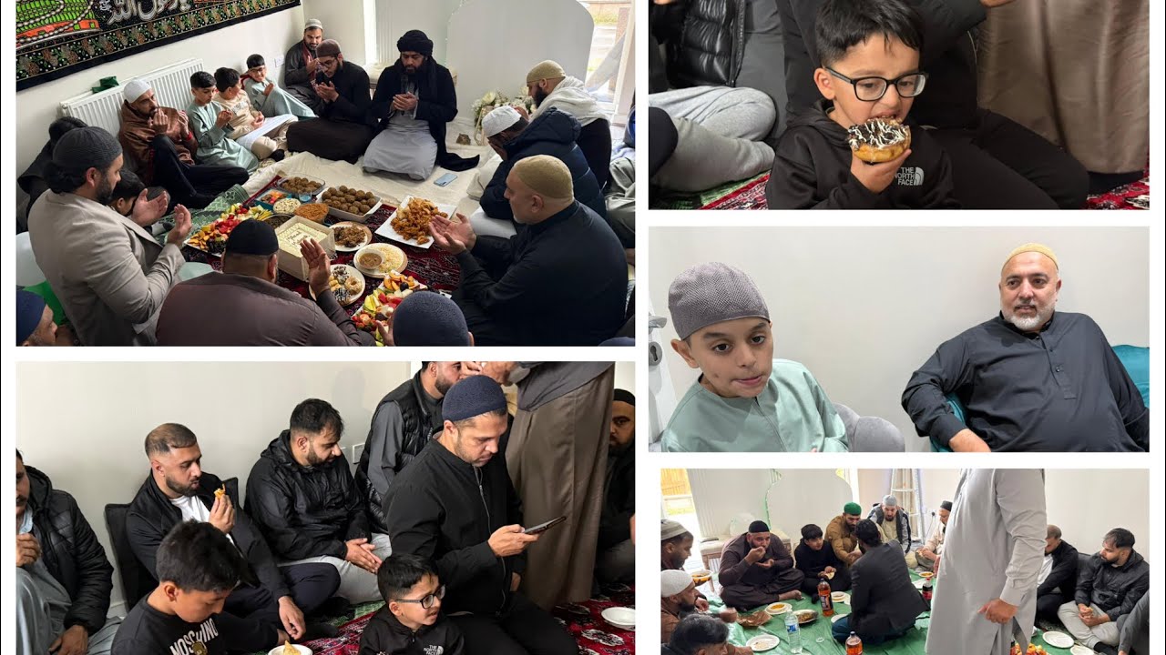 Huge milad gathering at Qazi Nadeem’s house Accrington 