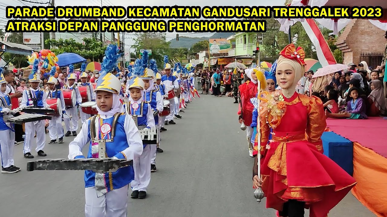 LAGU RUNGKAD VERSI DRUMBAND SDN 1 NGRAYUNG (ATRAKSI DEPAN PANGGUNG PENGHORMATAN DRUMBAND GANDUSARI)