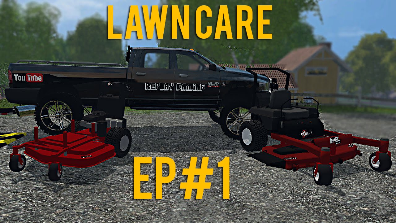 Farming Simulator 15 Lawn Care Ep #1