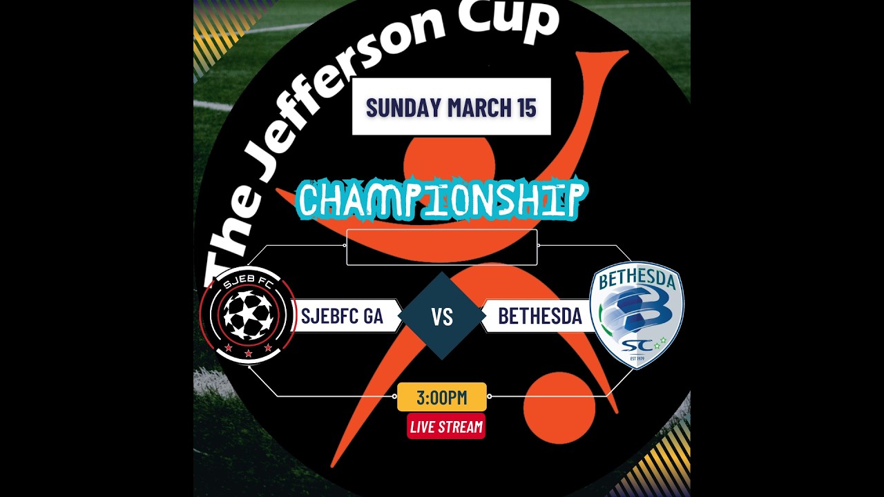 SJEBFC 2013 take on Bethesda ECNL  in the championship game live from The Jeff  Cup  at 3:00 Pm.