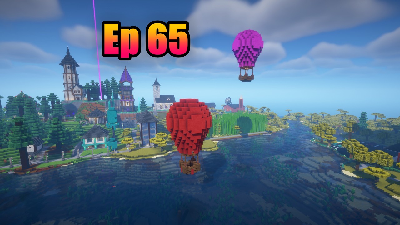 Letimo nebom u balonima 😳🎈Minecraft preživljavanje sa tatom Ep 65