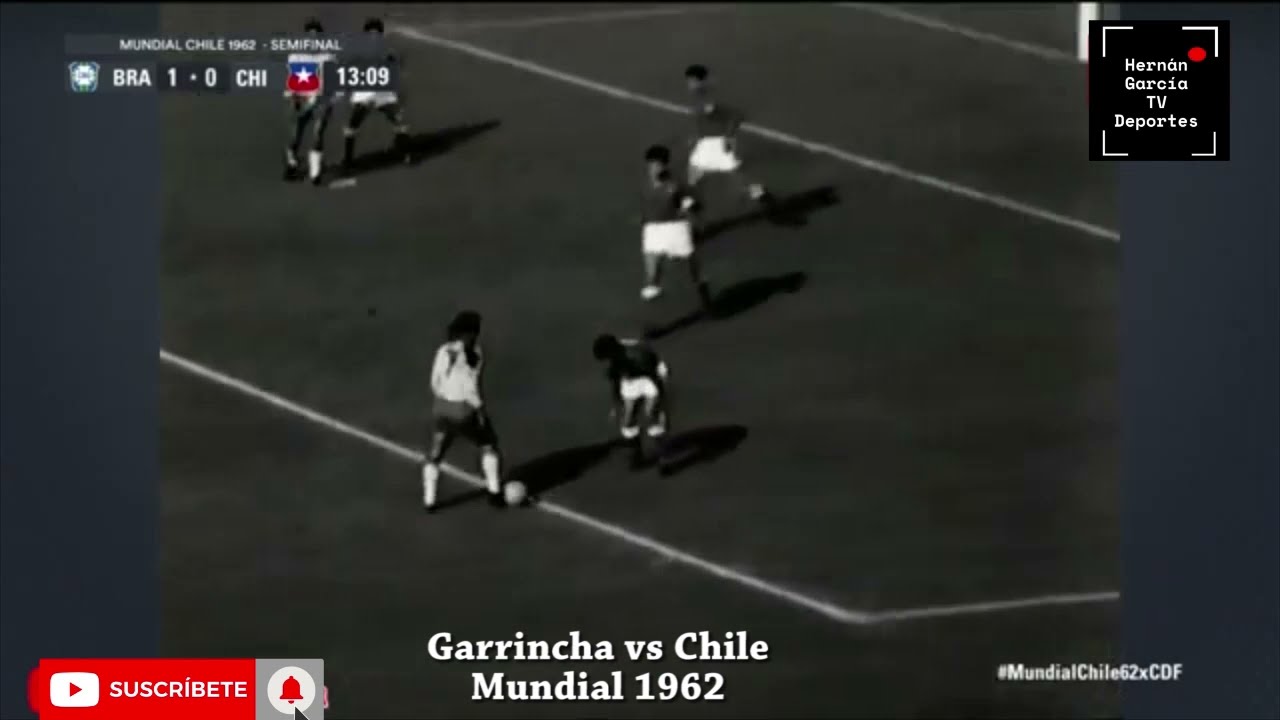 #Futbol: #Garrincha en #Brasil vs #Chile #Mundial1962 #Chile62 #Man&eacute;