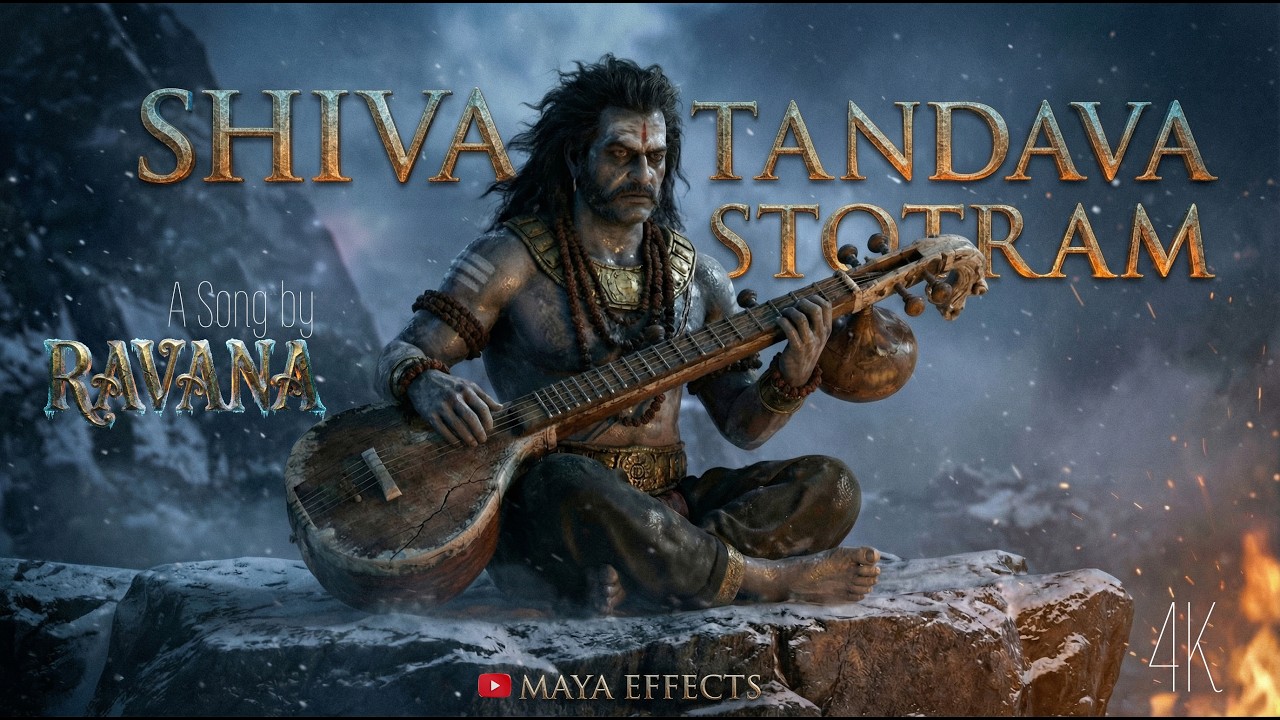 Shiva Tandava Stotram by Ravana | The Mythic Legend of Mount Kailash | 4K Cinematic