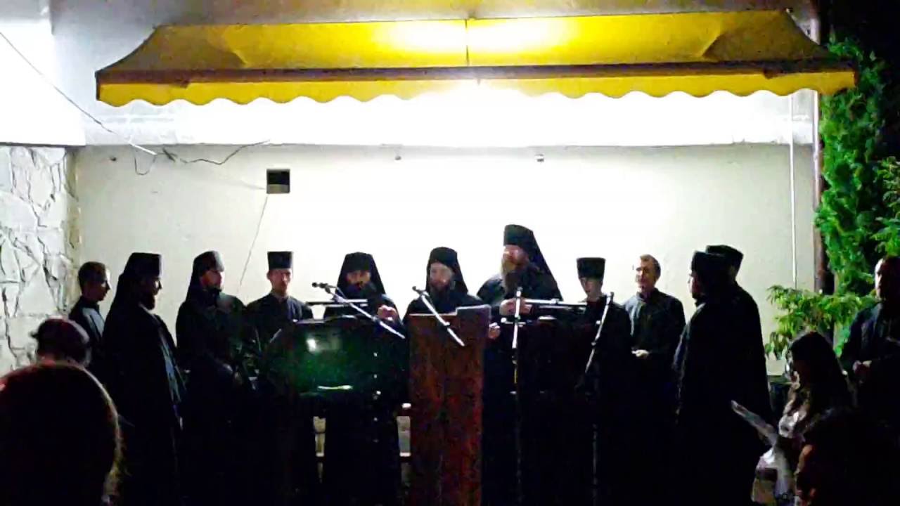 Псалом 103, ектенія мирна..Монаший хор в Унівській Лаврі.