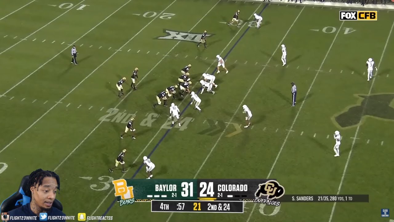 FlightReacts To Baylor Bears vs. Colorado Buffaloes Highlights | 2024 College Football!