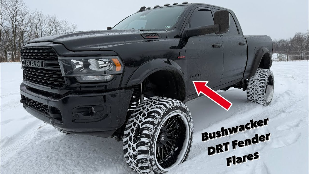 Расширители крыльев Bushwacker DRT установлены на моем Ram 2500 Cummins 2022 года выпуска
