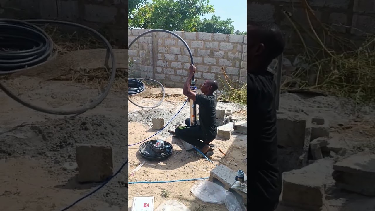 Installation of 1.5hp submersible pump for fish pond and poultry farm in Abuja
