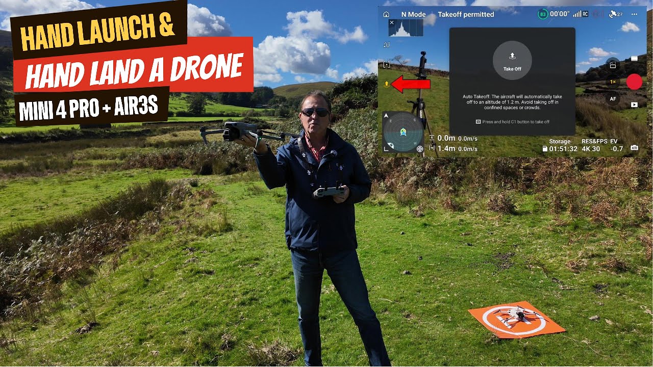 Hand Launch & Hand Land a Drone