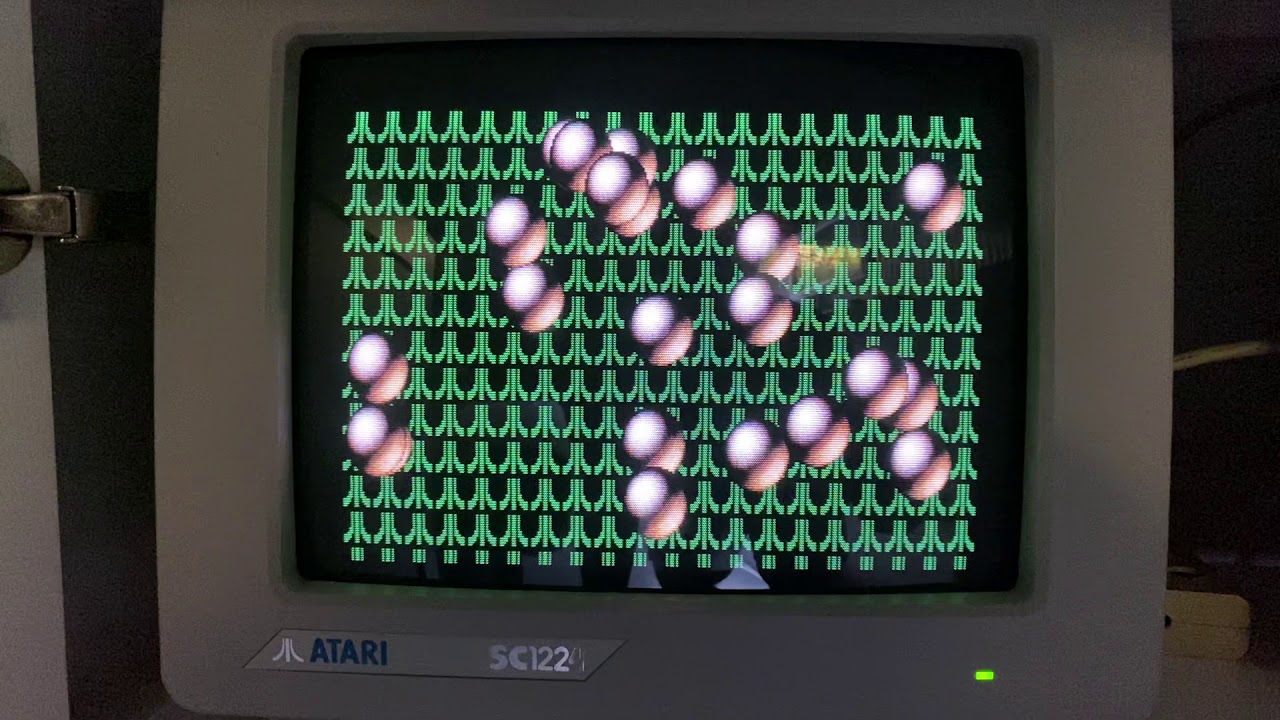 Atari STE: 22 32 x 32 Pixel Blitter objects @ 50 Hz using 4 bitplanes
