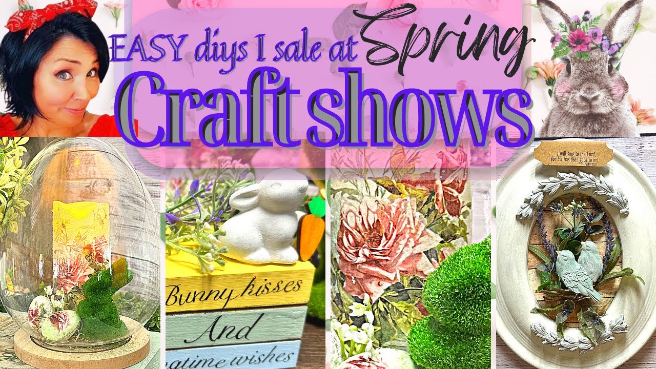 Easy Springtime crafts to sale or enjoy in your home. Diy home decor for Spring / Easter