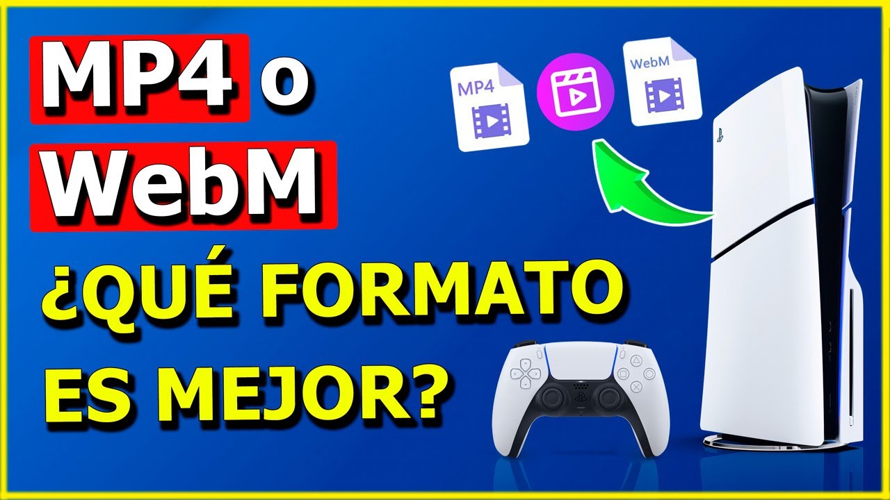 C&oacute;mo Convertir o Cambiar el Formato de tus V&iacute;deos en PS5 🔄 MP4 o WebM f&aacute;cil y r&aacute;pido ✅