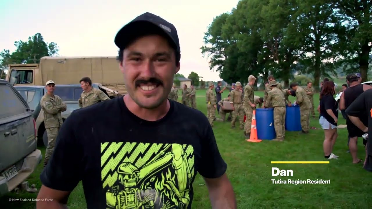 NZ Army: Building road to isolated community in Hawke's Bay (Cyclone Gabrielle)