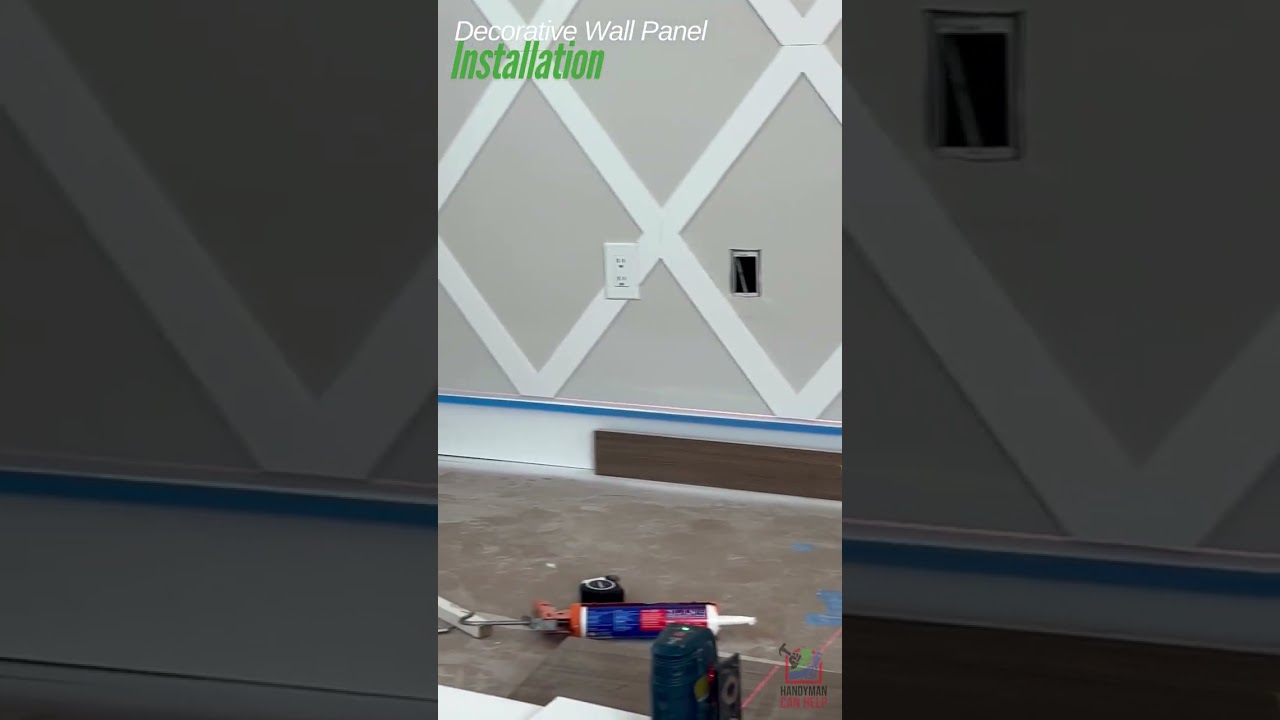✨ Transform Your Space! Wall Panel Installation | Handyman Can Help 🛠️🏠 