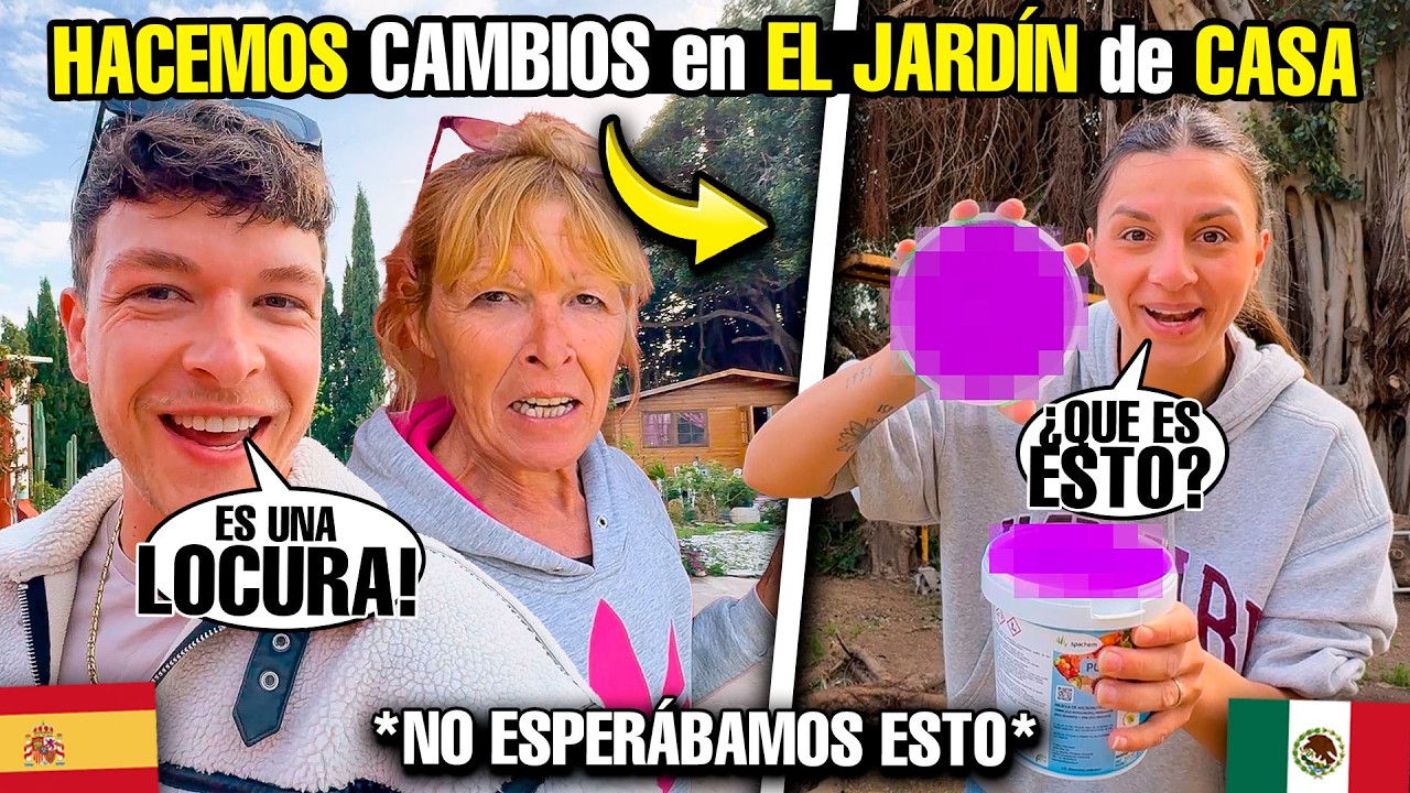 HACEMOS CAMBIOS IMPORTANTES en EL JARD&Iacute;N de CASA🇪🇦 Es una locura!!😧