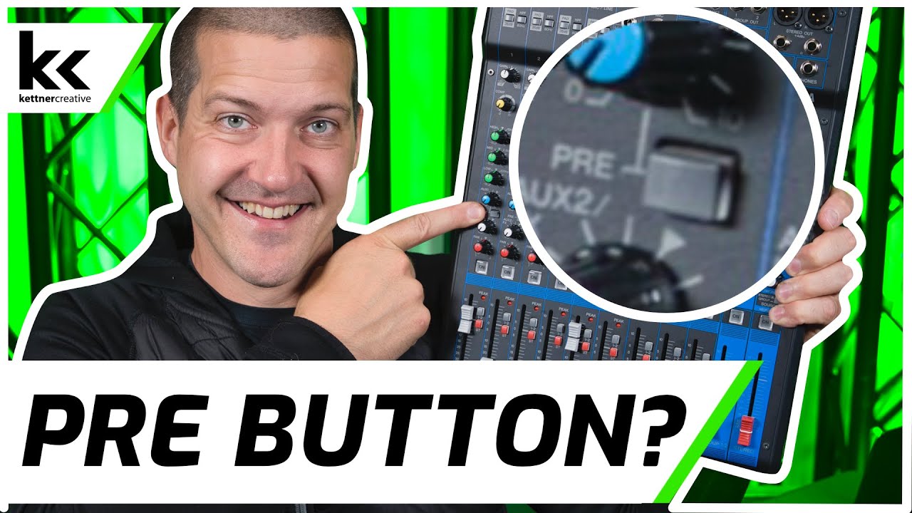 What Does PRE Button Do? | Audio Mixer Setup