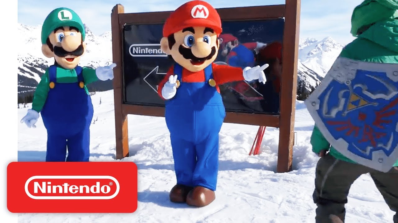 Mario, Luigi and Friends Visit Whistler Blackcomb