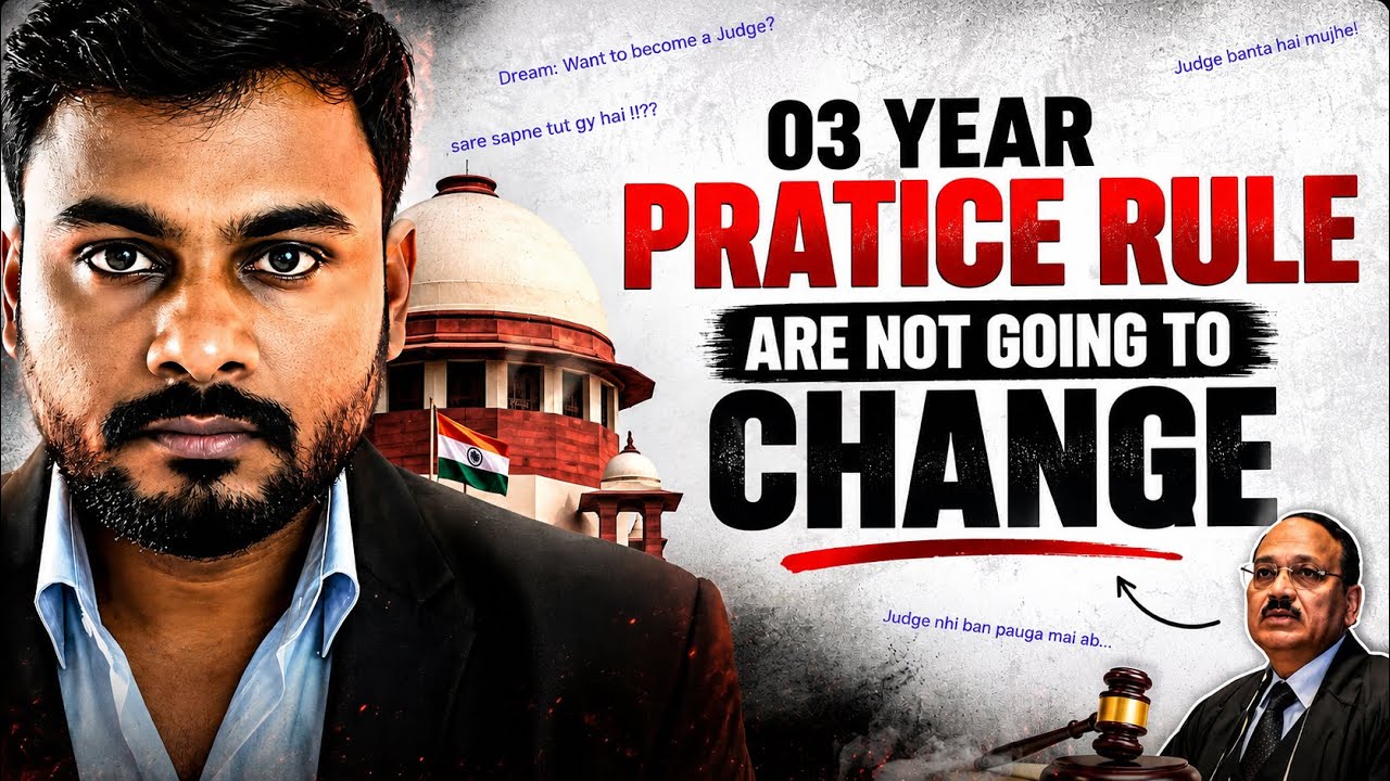 3 Year Practice Rule for becoming Judge in India REMOVED?