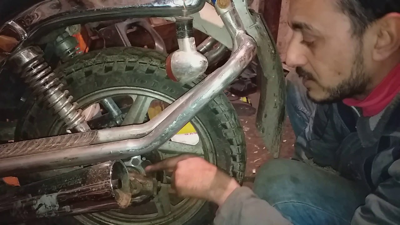 ظبط رجه الجنزير وشده بالطريقه الصحيه لجميع الموتوسيكلات الصينى بانواعها