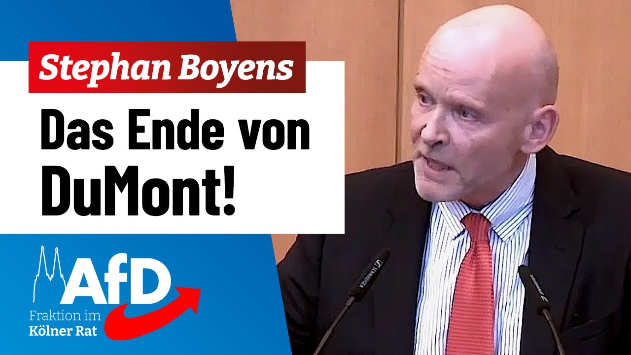 DuMont - Verlag im Niedergang! (Stephan Boyens, AfD)