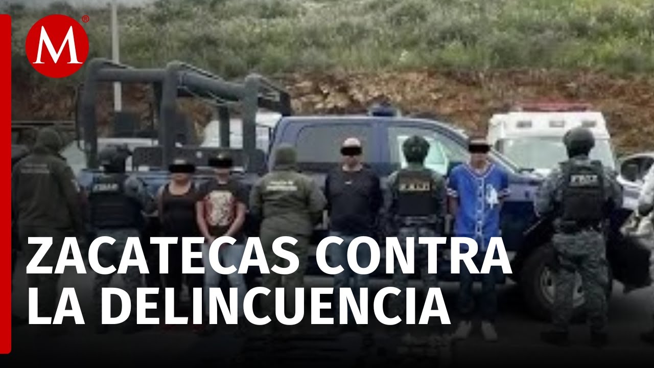 Cateos en la zona metropolitana de Zacatecas culminan con ocho detenidos