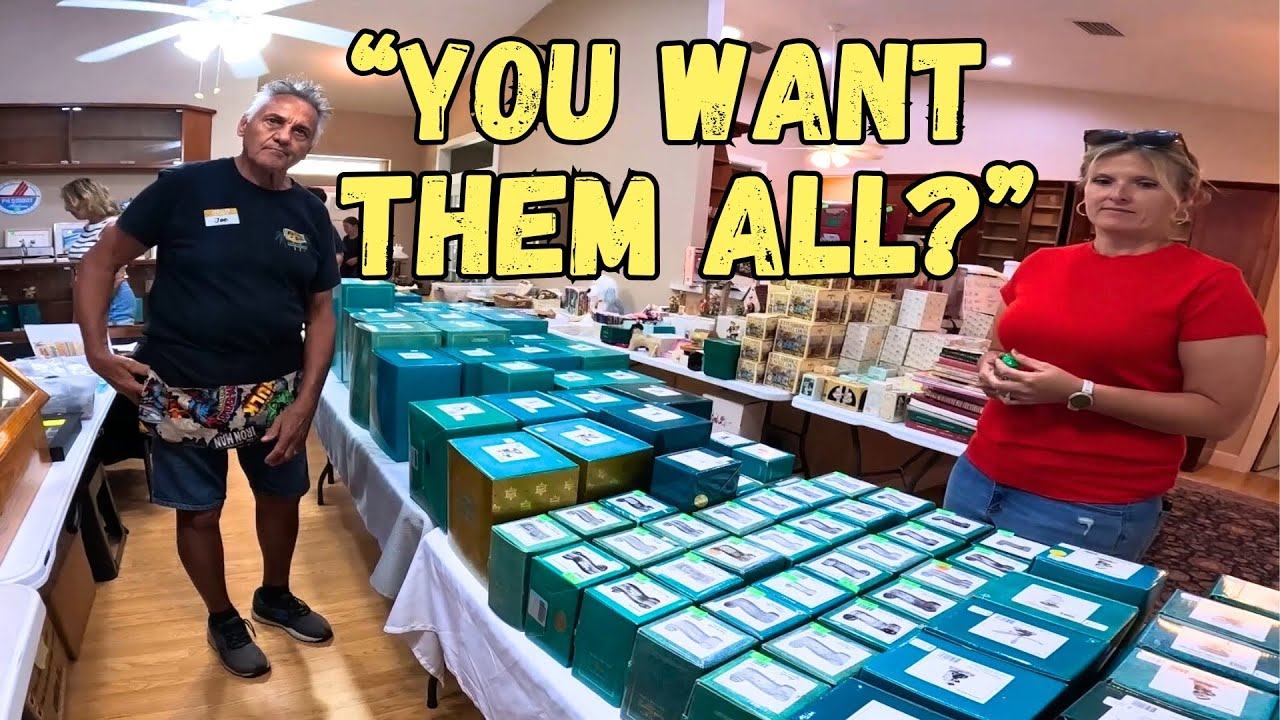 I could not believe how many Disney collectibles were at this Estate Sale!