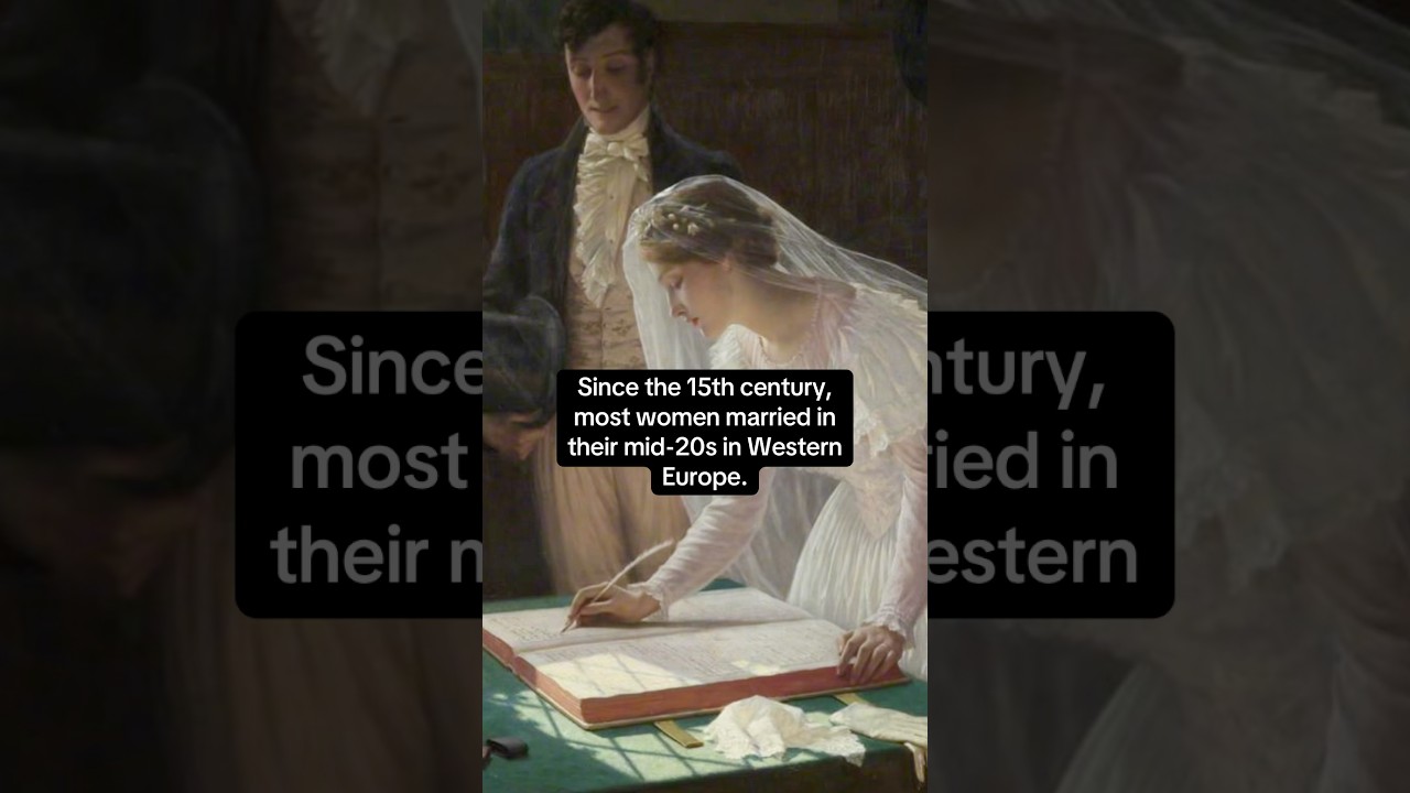 The misconception about historical marriages in Western Europe 