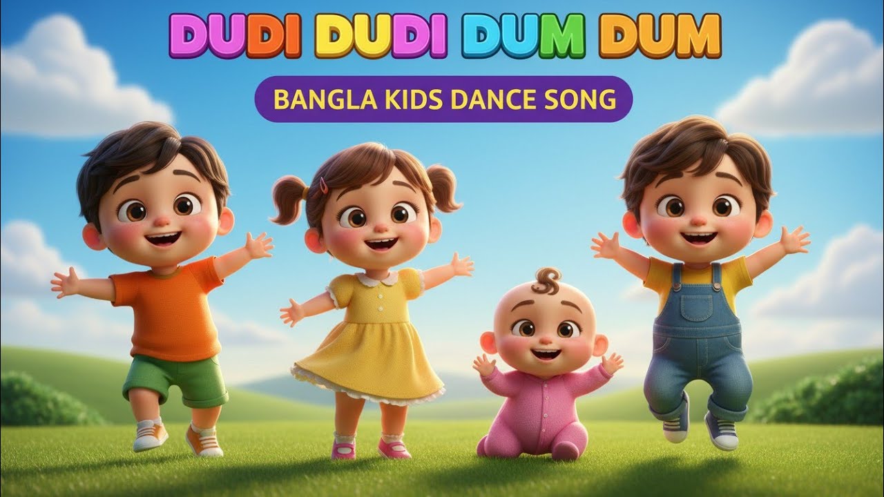 Dudi Dudi Dum Dum | Baby Dance Song | Bangla Kids Music for Toddlers | Fun Cartoon Rhyme
