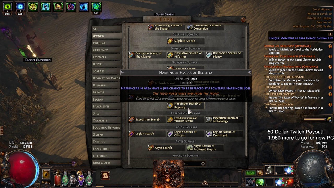 Path of Exile (Wildspeaker Flicker Strike) Heist until 100! POB: https://pobb.in/Y6JogEdVr_jK
