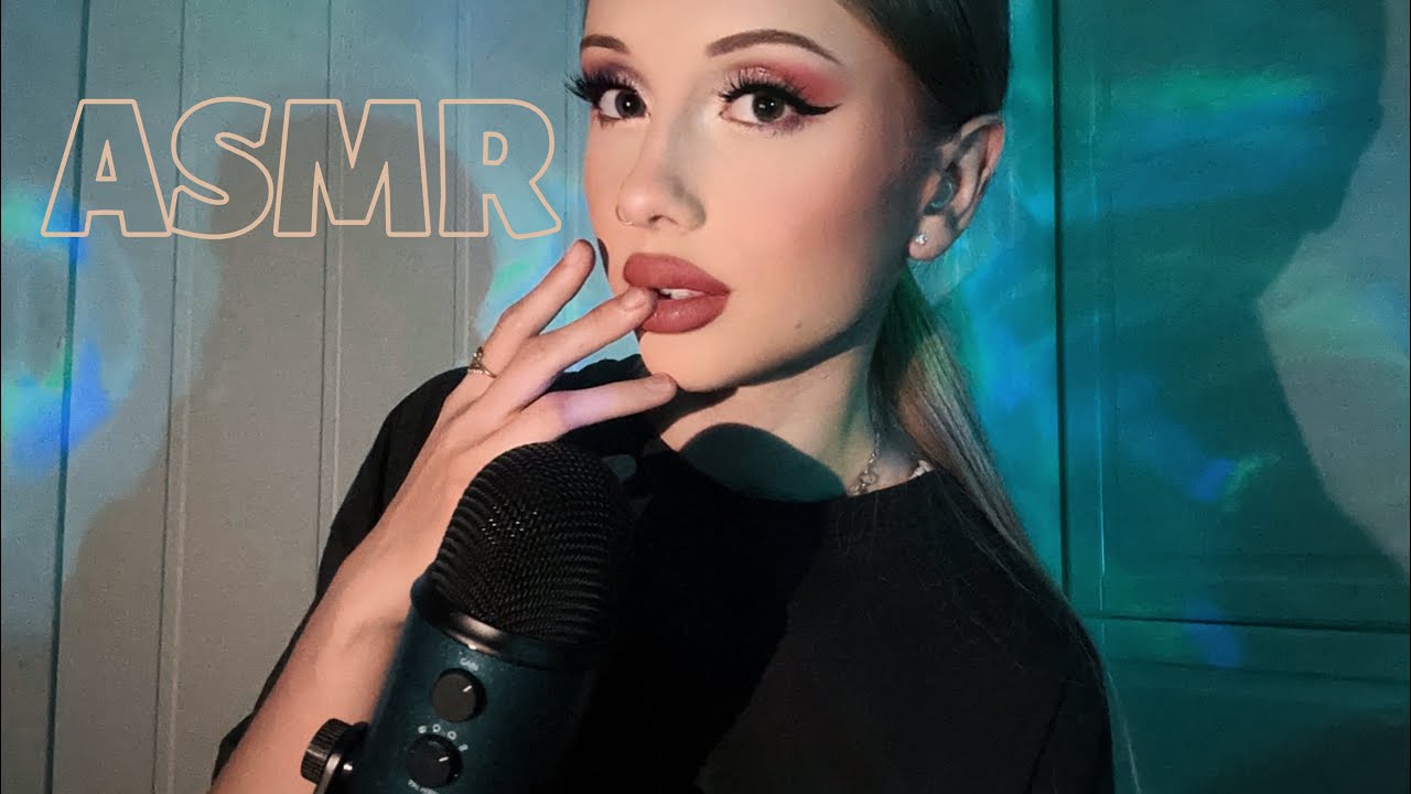 ASMR | spit painting | липкие звуки рта