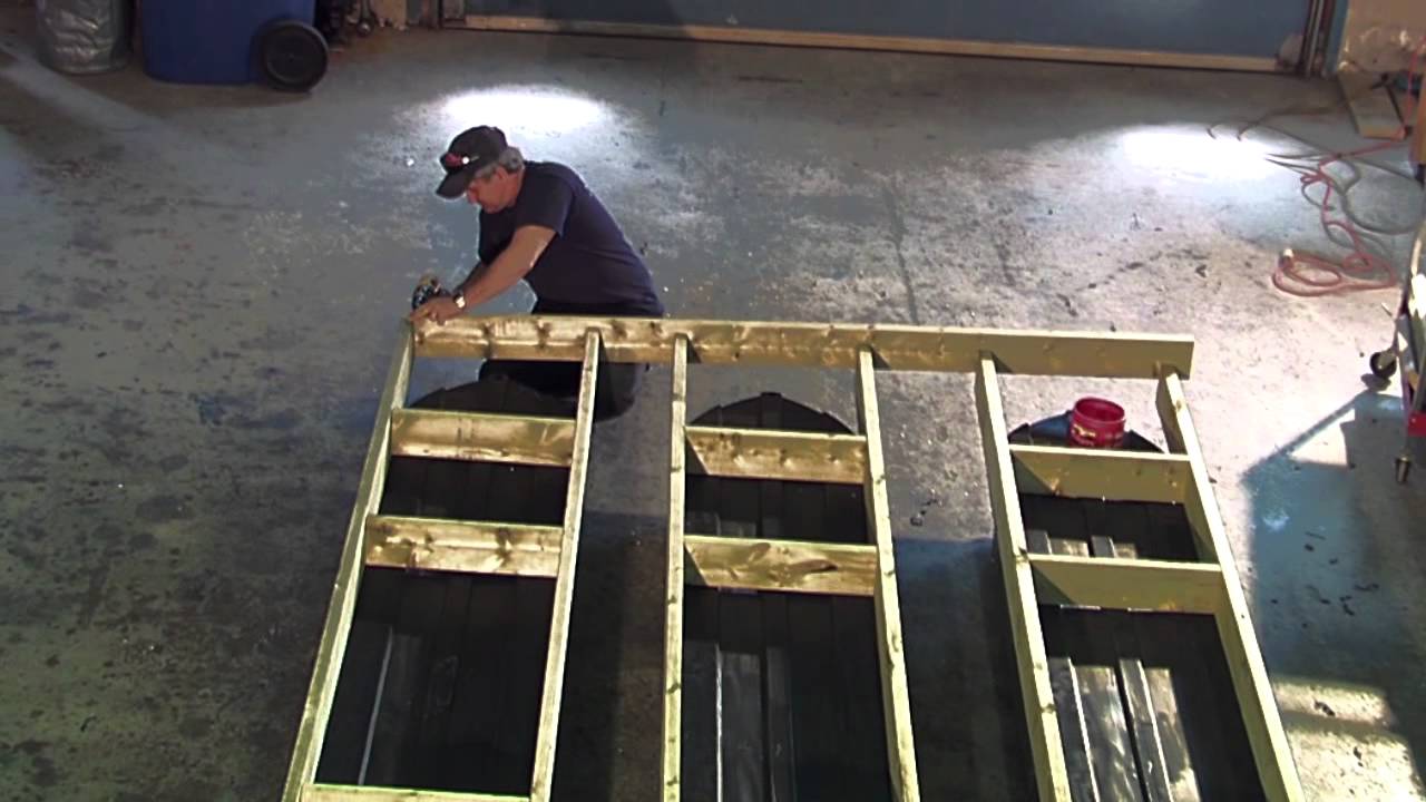 How to build a pontoon dock, Comment faire un Quai ponton à base élevé,