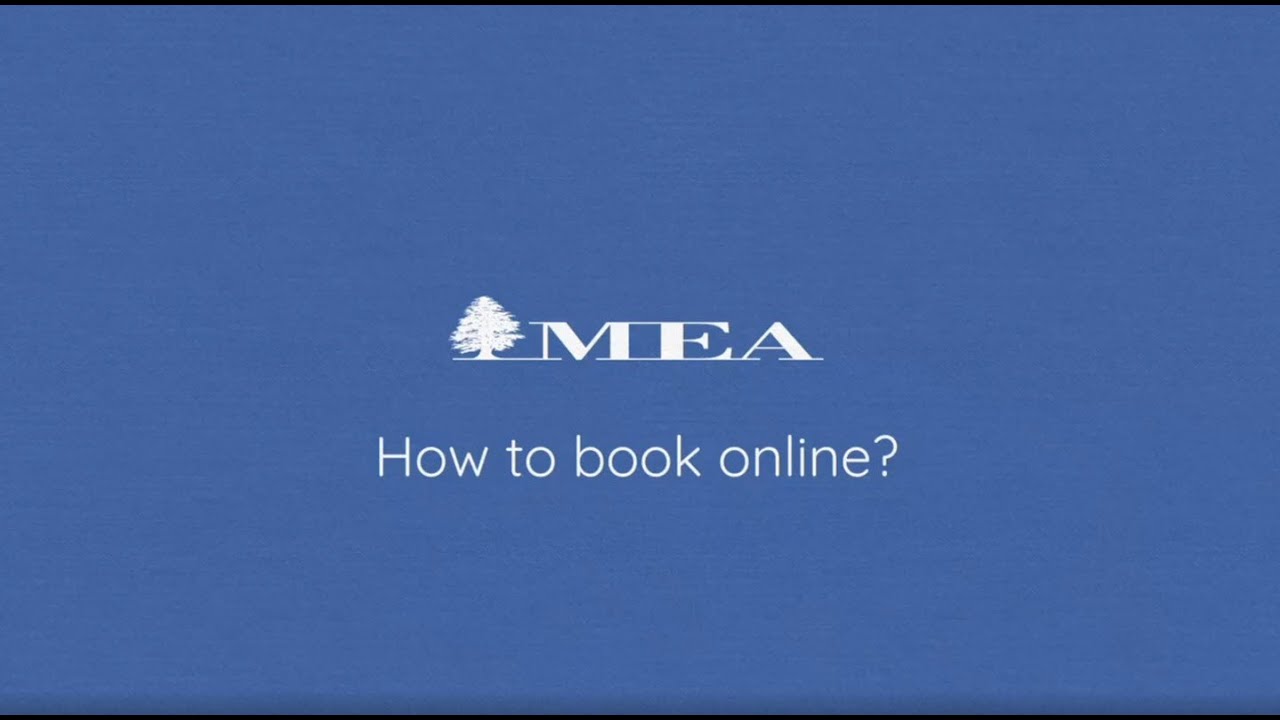 How to book a flight online with MEA