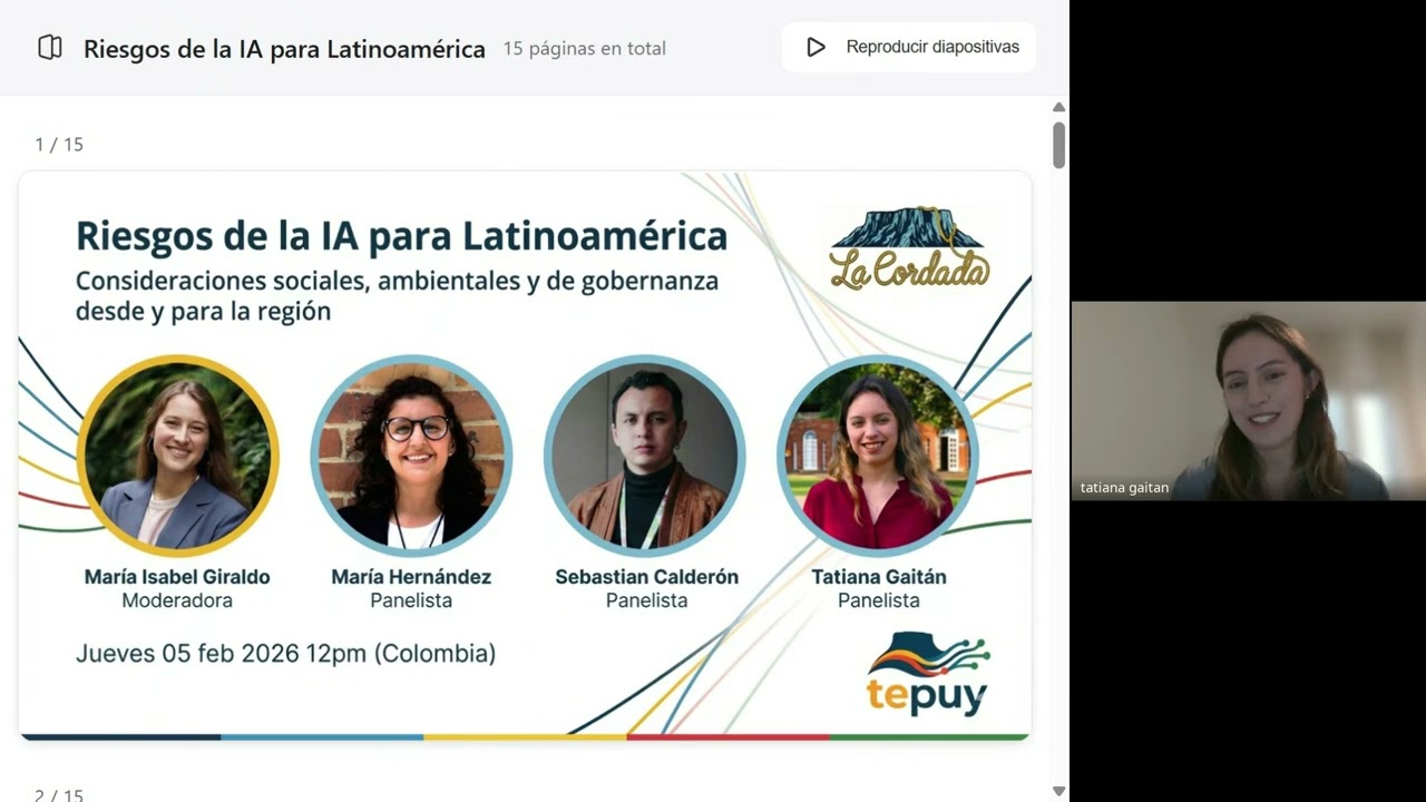 Riesgos de la IA para Latinoamérica - Foro  La Cordada