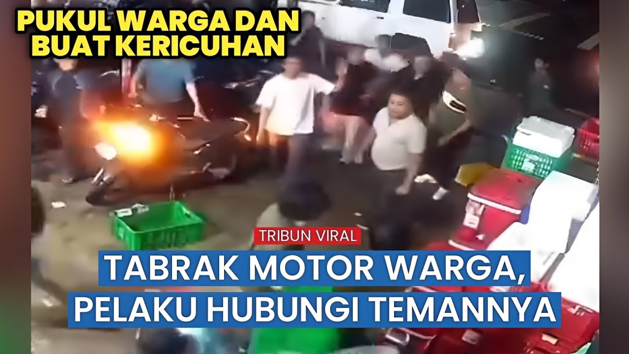 Tabrak Motor yang Parkir, Bukannya Tanggung Jawab Malah Telepon Pasukan, Buat Onar dan Pukul Warga