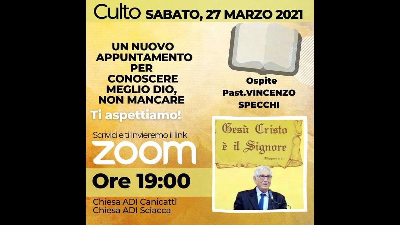 Loda DIO SEMPRE nonostante tutto...Past.Vincenzo Specchi- Salmo 117 27/03/2021
