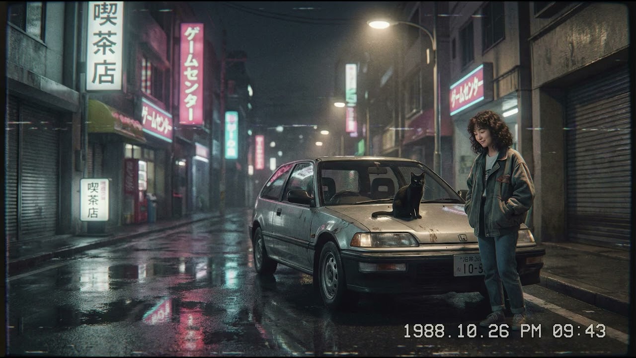 City Pop Instrumental for Night Drive | Honda Civic EF | Retro Japanese VHS/【シティポップ】シビック EF 深夜ドライブ