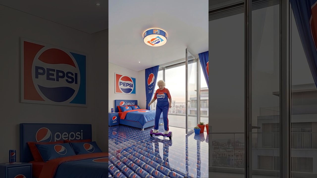 THIS IS INSANE 😱Luxury Pepsi Epoxy Floor Transformation 🩵🍸