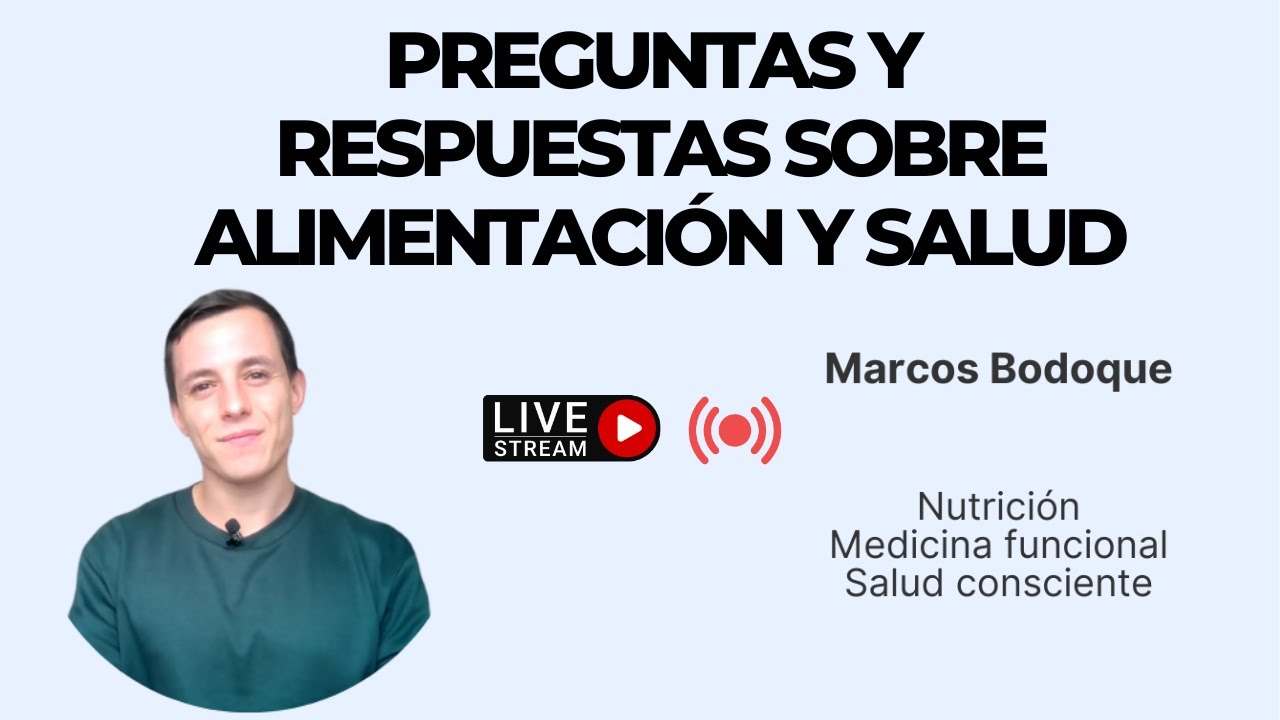 Elige nutrirte y sana tu metabolismo   Respondiendo dudas clave en directo