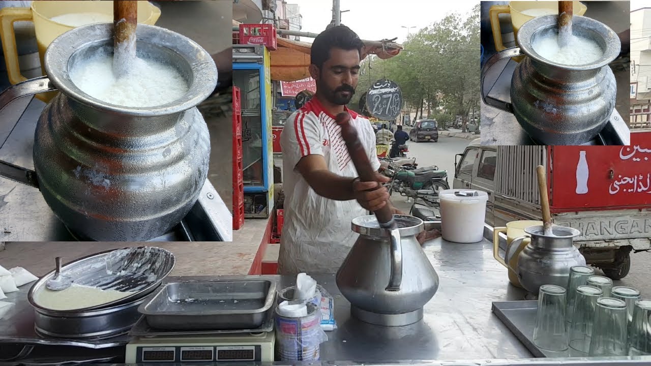 Punjabi Lassi Street Food Recipe By Cooking With Kawish