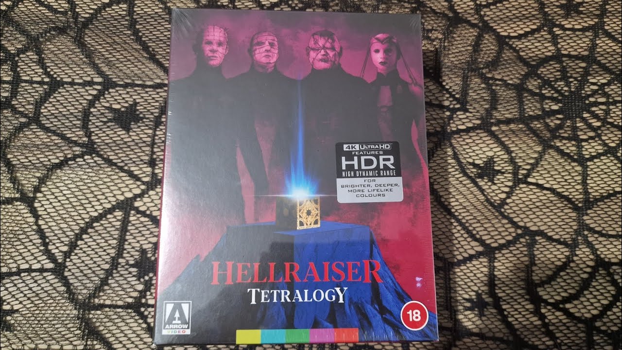 Hellraiser Tetralogy 4K UHD Box Opening (Arrow Video)