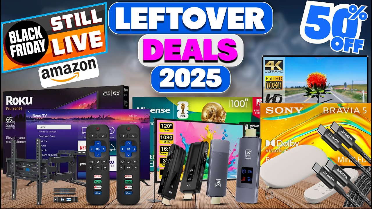 Скидка 50% на 20 предложений Amazon Smart TV в Черную пятницу 2025 года
