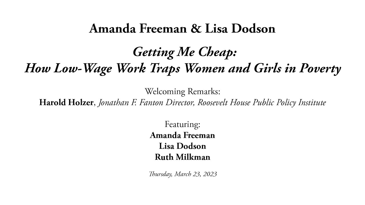Amanda Freeman & Lisa Dodson — Getting Me Cheap
