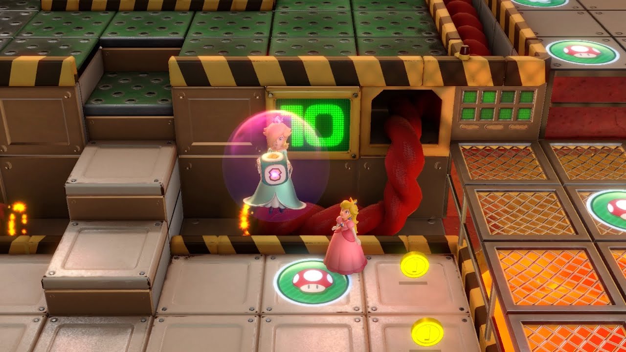 Super Mario Party Partner Party #1806 Gold Rush Mine Peach & Daisy vs Bowser & Donkey Kong