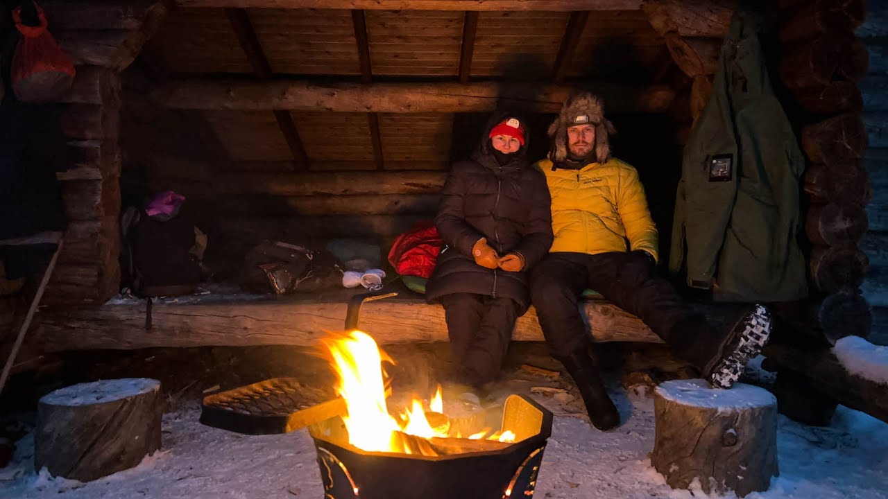 Talvivaellus Urho Kekkosen kansallispuistossa tammikuussa 2023