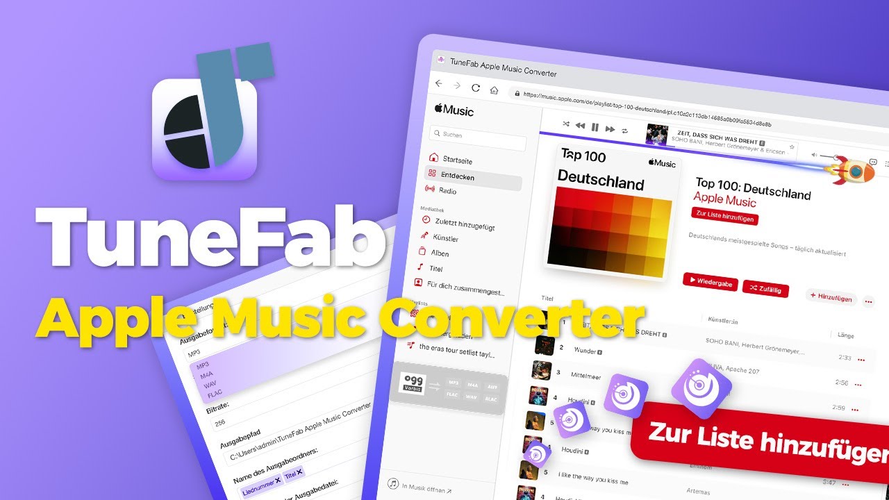 TuneFab Apple Music Converter - Apple und iTunes Songs frei genie&szlig;en