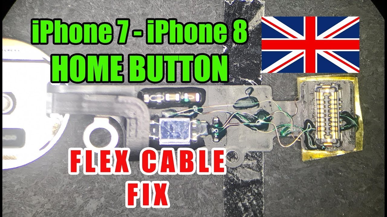 iPhone 7 Home Button Flex Cable Torn Fix / Touch ID Fix - xFix.co.uk