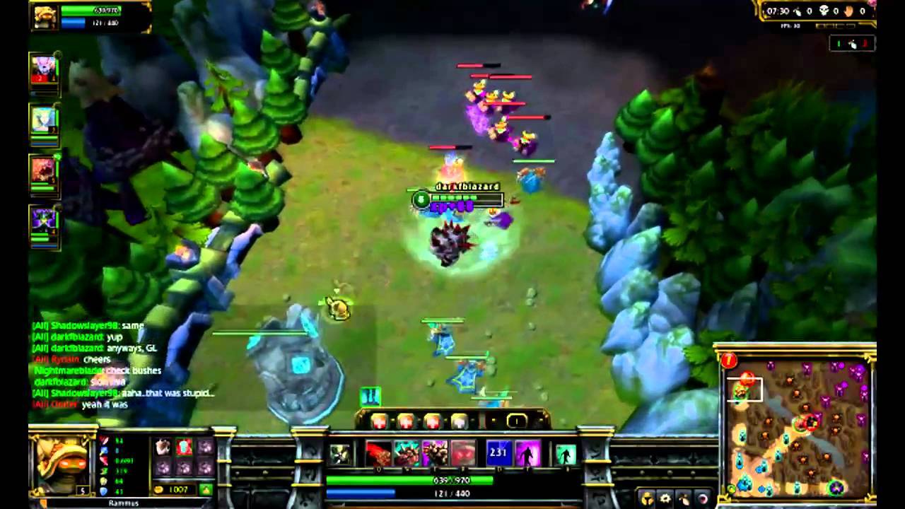 LoL- Chrome Rammus Full Game 1/3