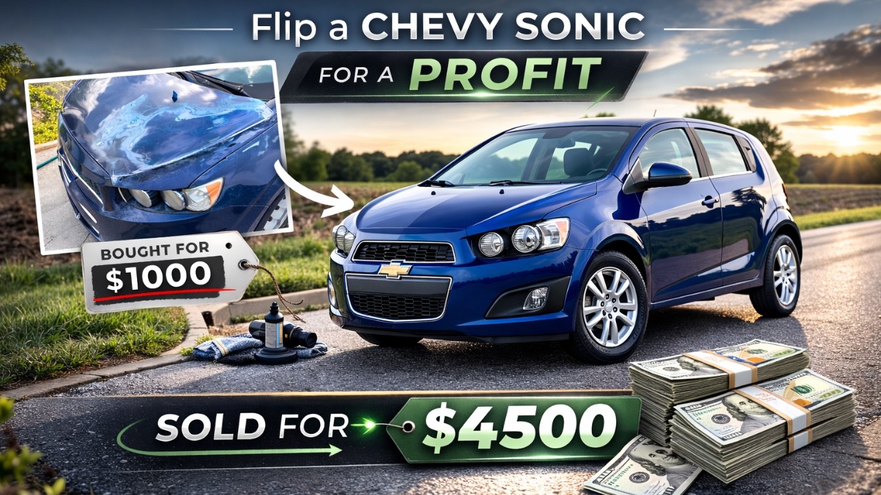 Превращение Chevrolet Sonic за 1000 долларов в автомобиль за 4500 долларов | Реальная перепродажа...