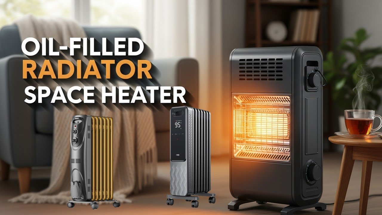 5 Best Portable Radiator Space Heater 🔥 Oil-Filled Radiator Space Heater