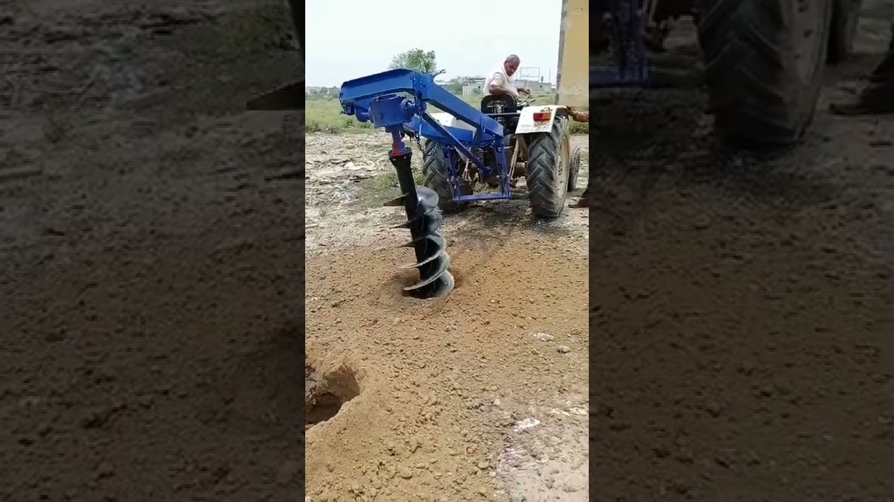 POST HOLE DIGGER TRACTOR ATTACHMENT# FARMIA KAITHAL 9888281135